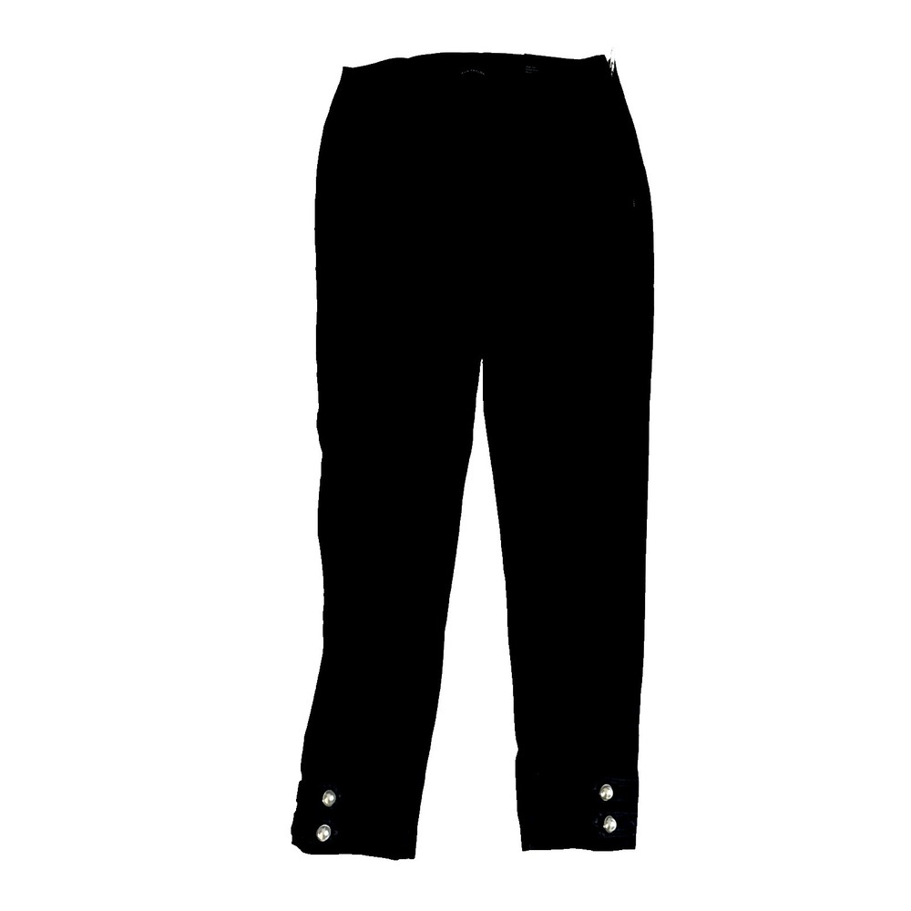NWT Anne Taylor Dark Blue Skinny Jeans Size 6 Faux Pearl Button Cuff Slim Leg